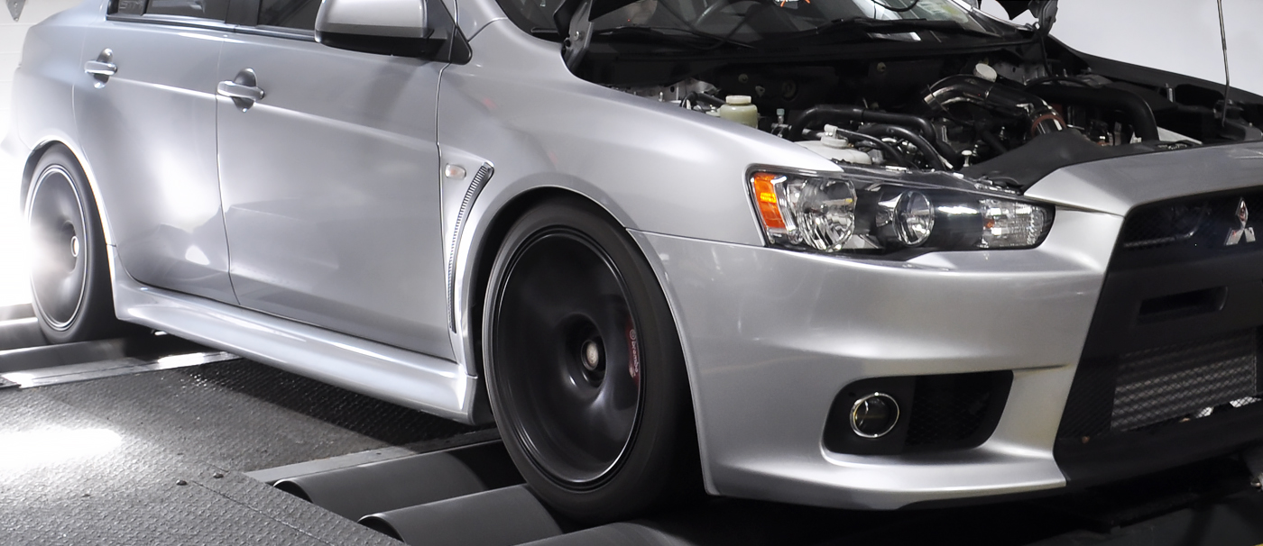 Evo X on the dyno