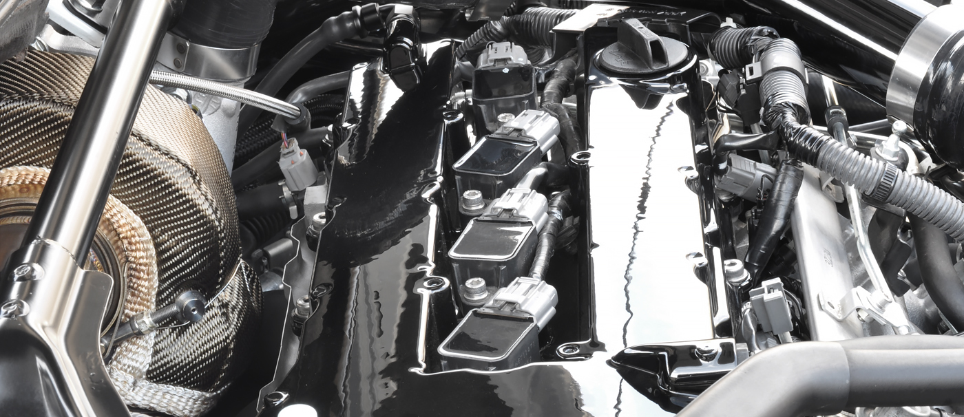 Evo X igntion engine bay