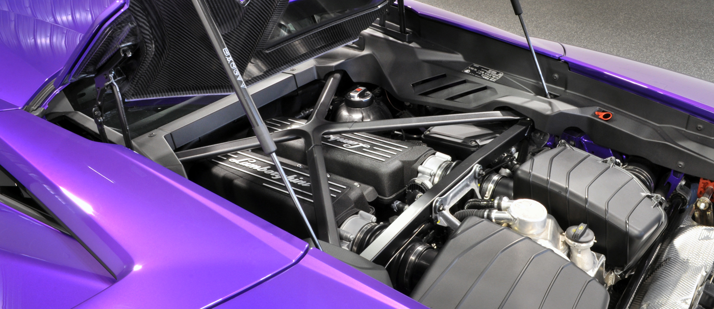 2023 Lamborghini Huracan Technica purple pearl effect Viola Pasifae and dry carbon hatch