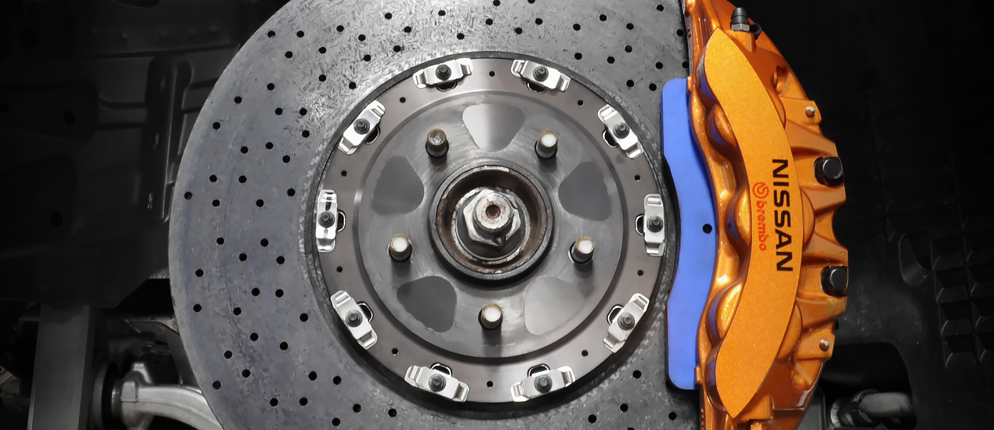 R35 GTR carbon ceramic brakes