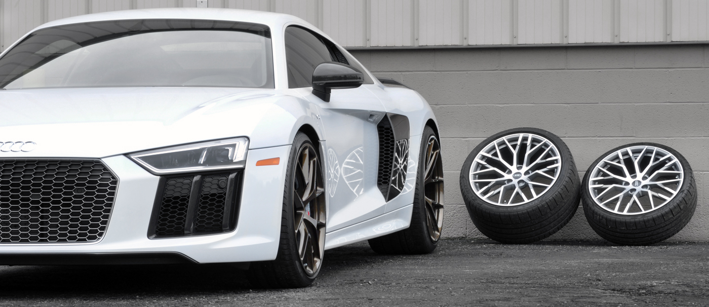 Audi R8 with HRE Forged P101 wheels