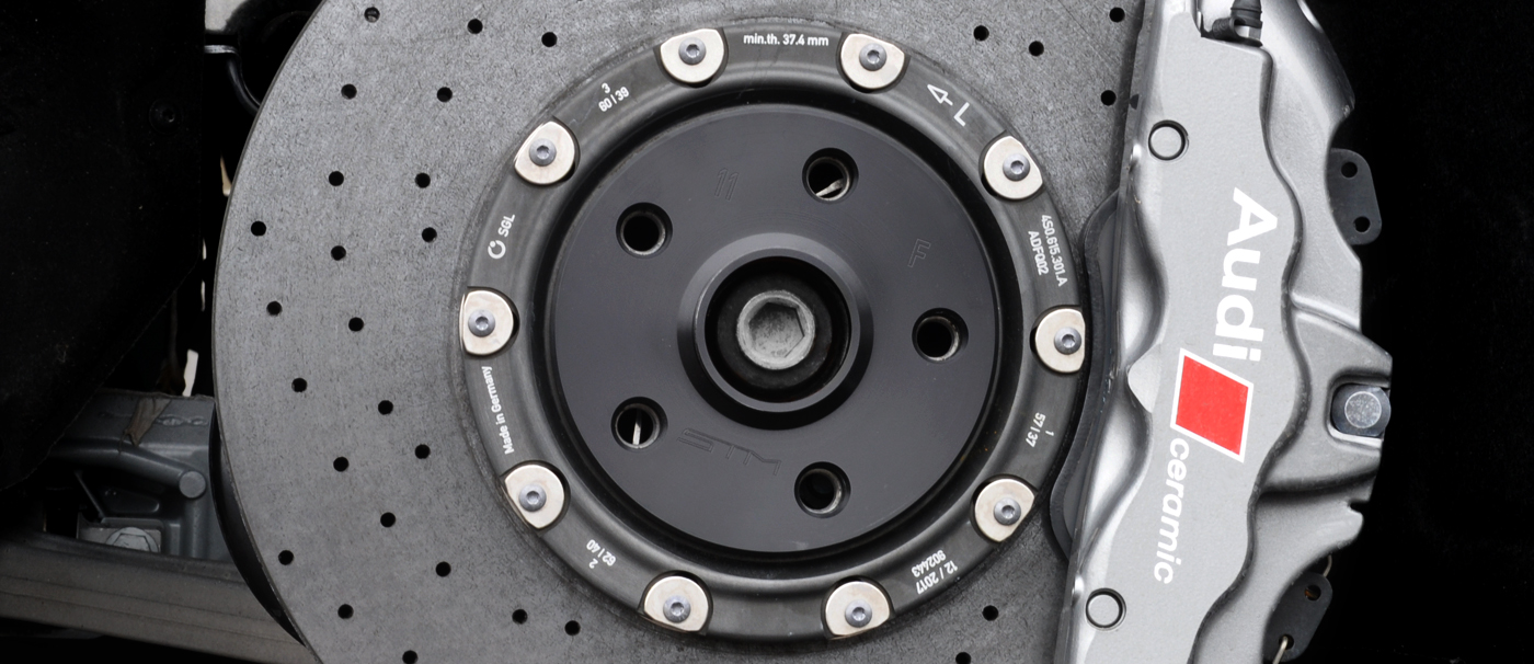 Audi R8 carbon ceramic brakes and suspension upgrades