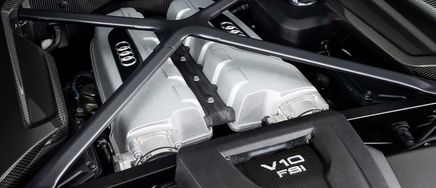 2018 Audi R8 V10 Plus Engine Bay