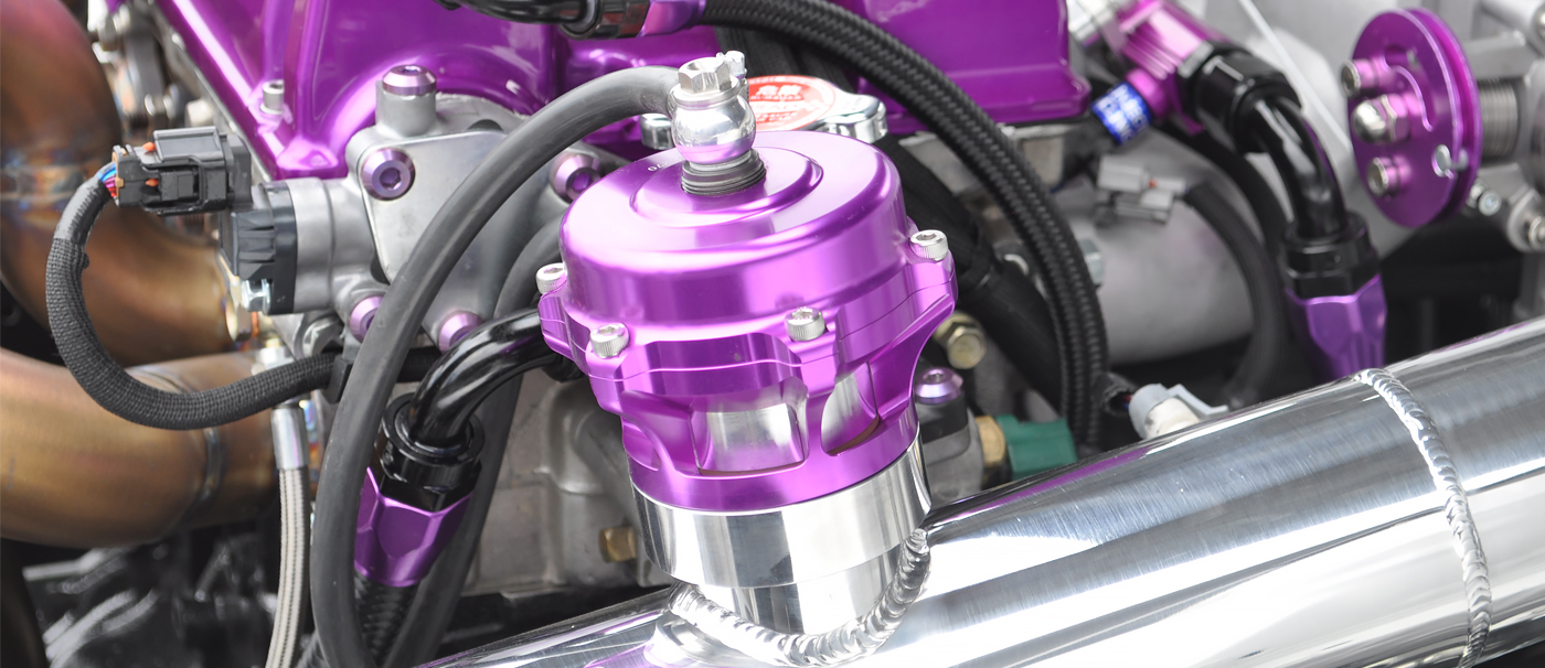 Purple TiAL Sport blow off valve