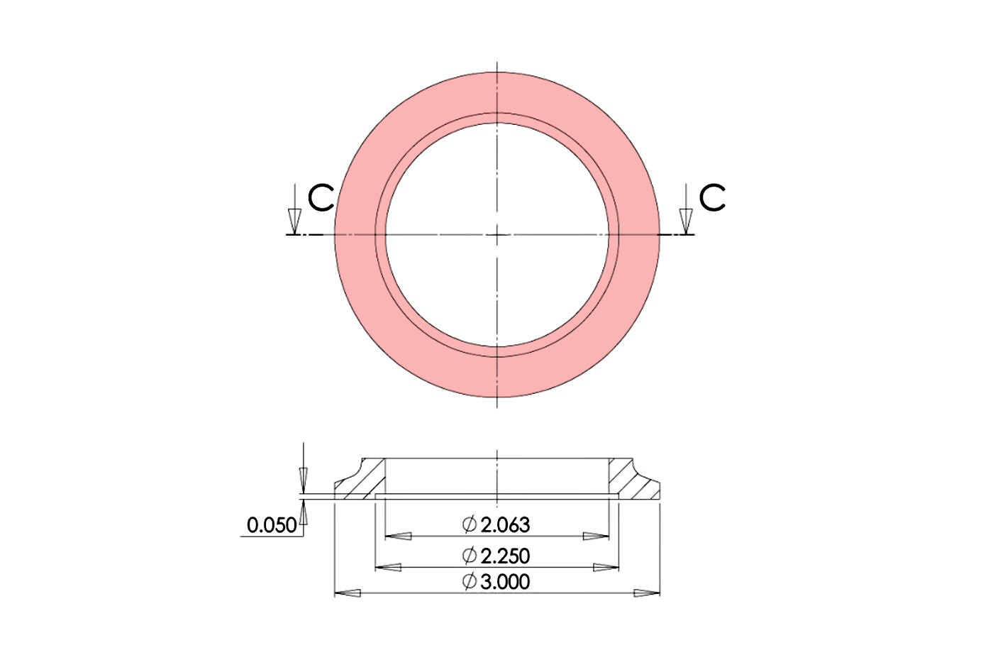 PTE T3 V-Band Inlet Diagram