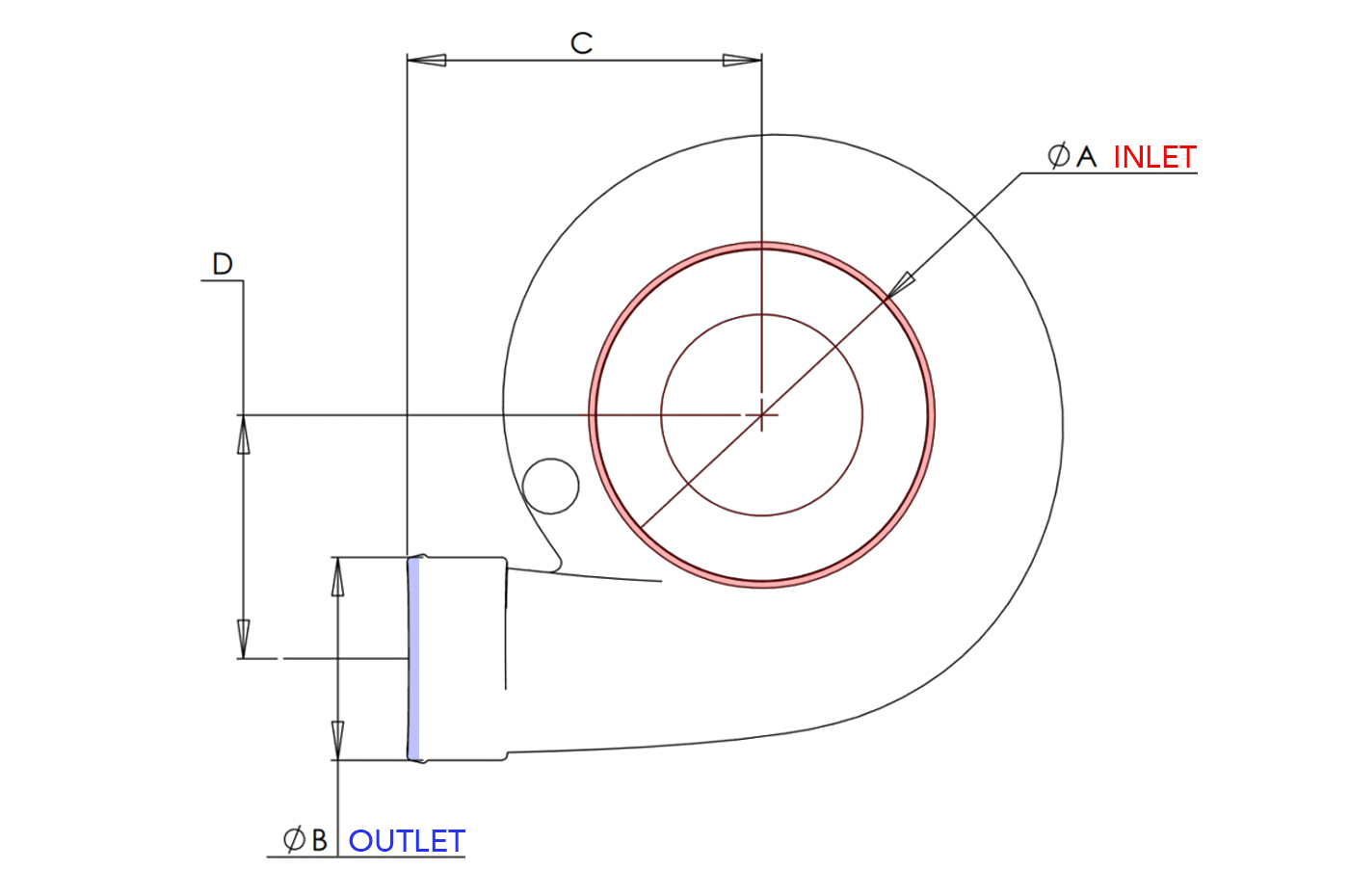 PTE Compressor Cover Dimensions