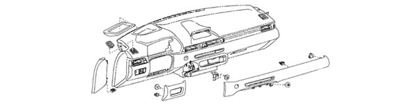 2020 Supra OEM Interior Dash Diagram