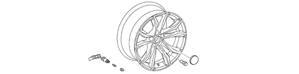 2020 Supra OEM TMPS and Wheel Diagram