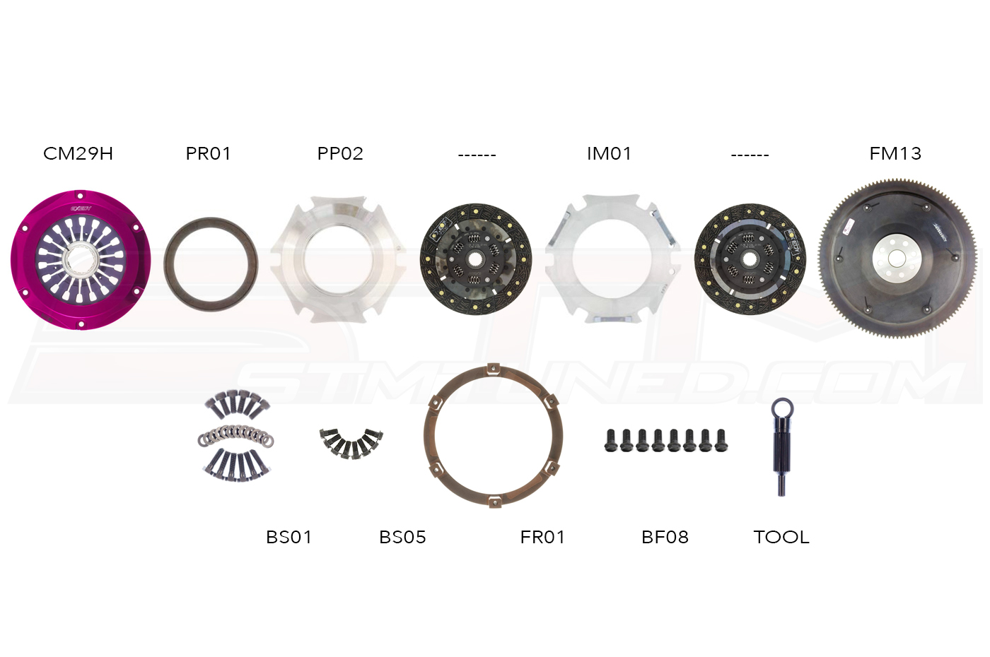 Exedy Twin Clutch Rebuild Parts