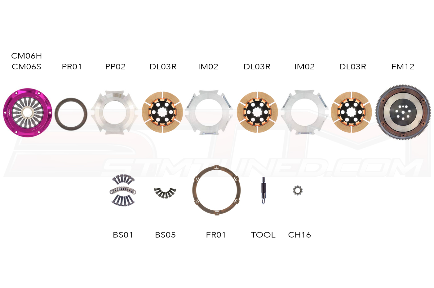 MM023HR MM023SR EXEDY Evo 4-9 Triple Cerametallic Clutch Kit