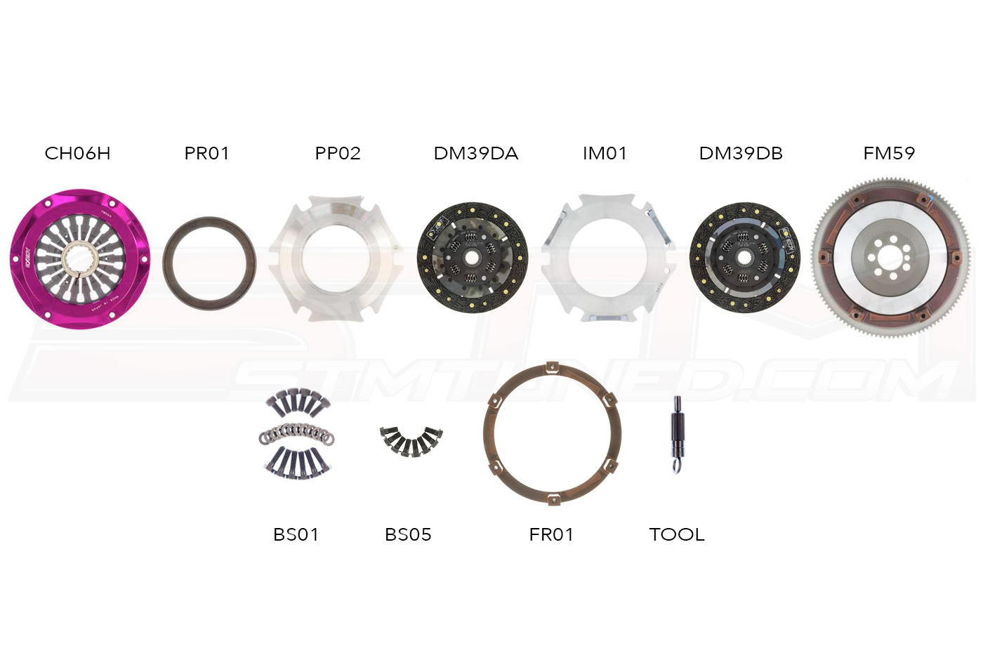 Exedy Twin Clutch Rebuild Parts